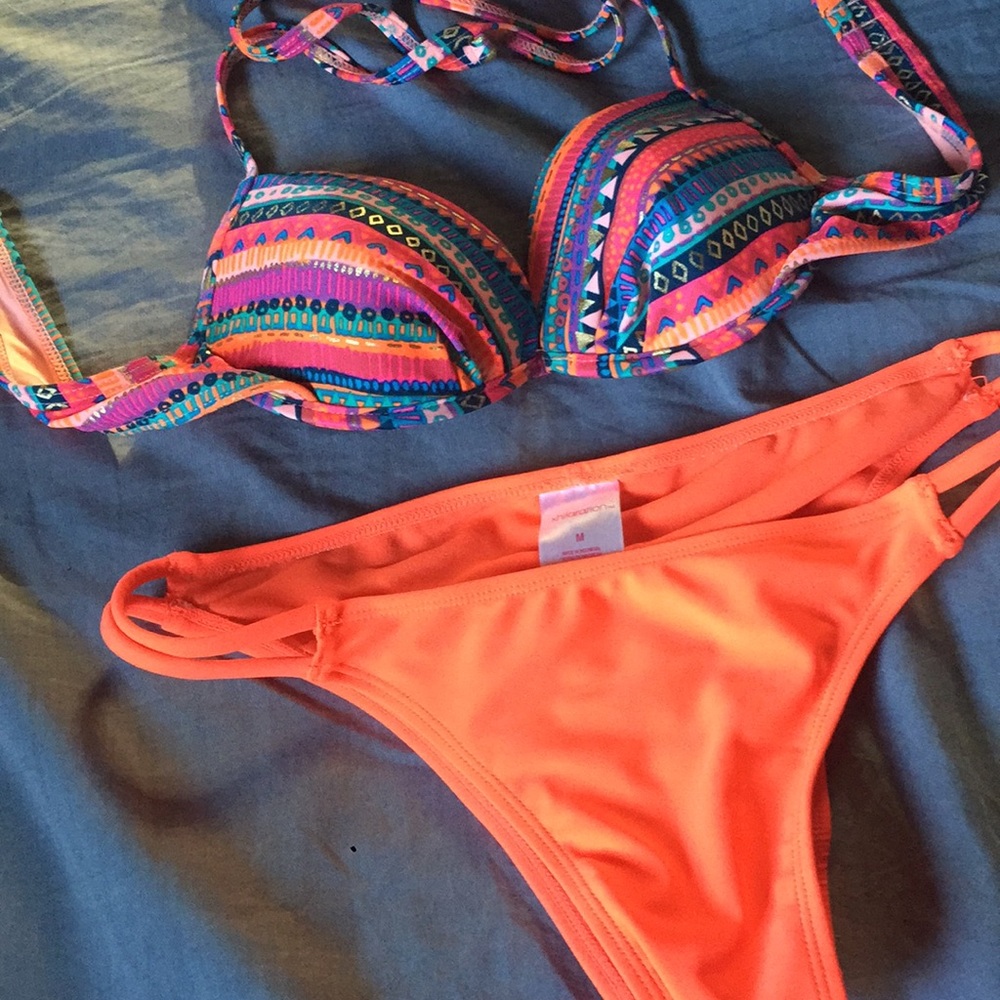 Bright bikini!